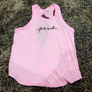 VS PINK tanks size medium with open back